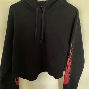Brandy Melville Flame Hoodie